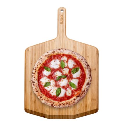 Ooni 14” Bamboo Pizza Peel – Wooden Pizza Peel 16 Inch, Pizza Spatula Paddle, Pizza Cutting Board, Wood Pizza Turning Peel, Pizza Oven Accessories, Pizza Tools, Pizza Peel Wood, Pizza Board